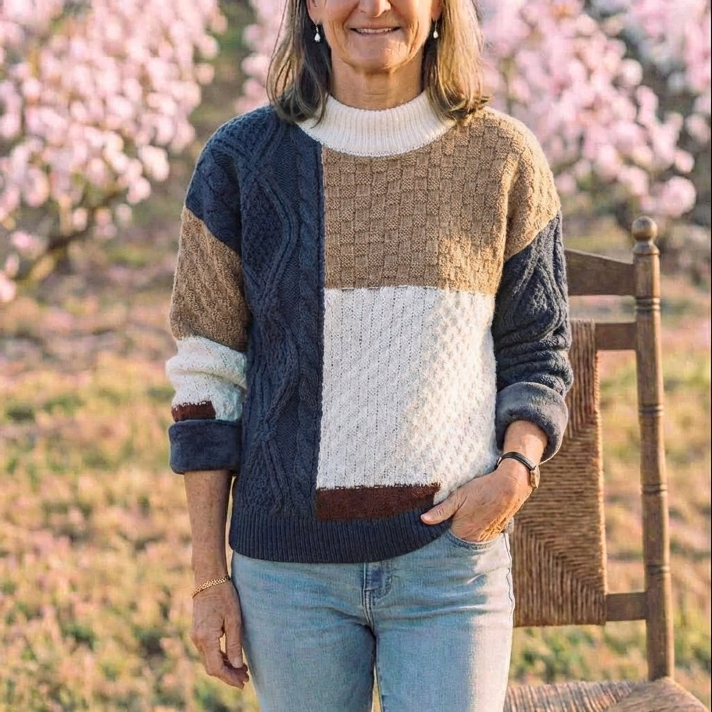 Creamy-white fleece-lined model