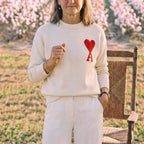 White [a36 jacquard round neck cotton yarn style]